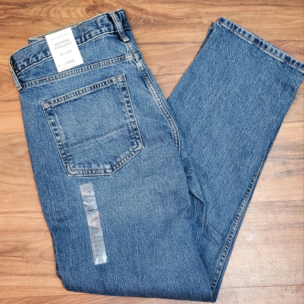 Free Assembly, Men's Modern Straight Jeans size 34×30